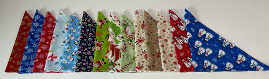 Christmas Pet Bandanas - assorted patterns: Medium