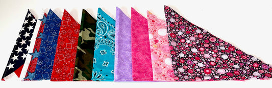 Everyday style Pet Bandanas - assorted patterns: Medium