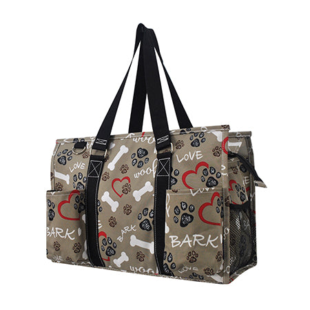 Zippered Caddy Organizer Tote Bag