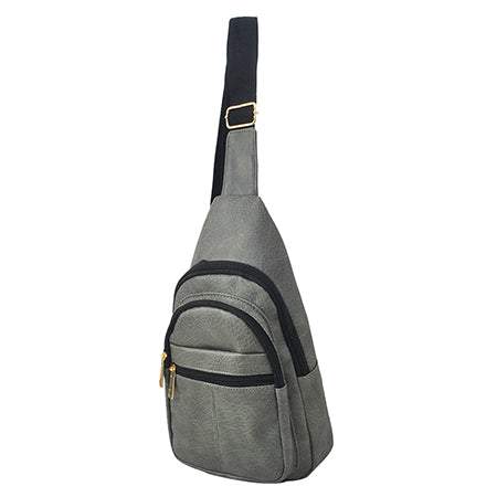 Faux Leather Fashion Sling Bag