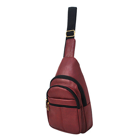 Faux Leather Fashion Sling Bag