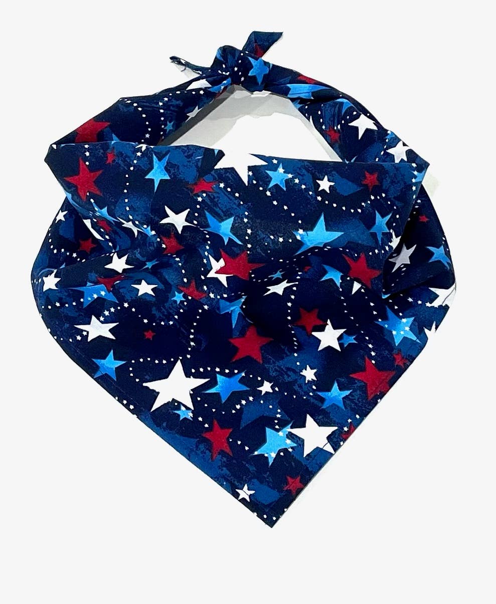 Americana style Pet Bandanas - assorted patterns: Large